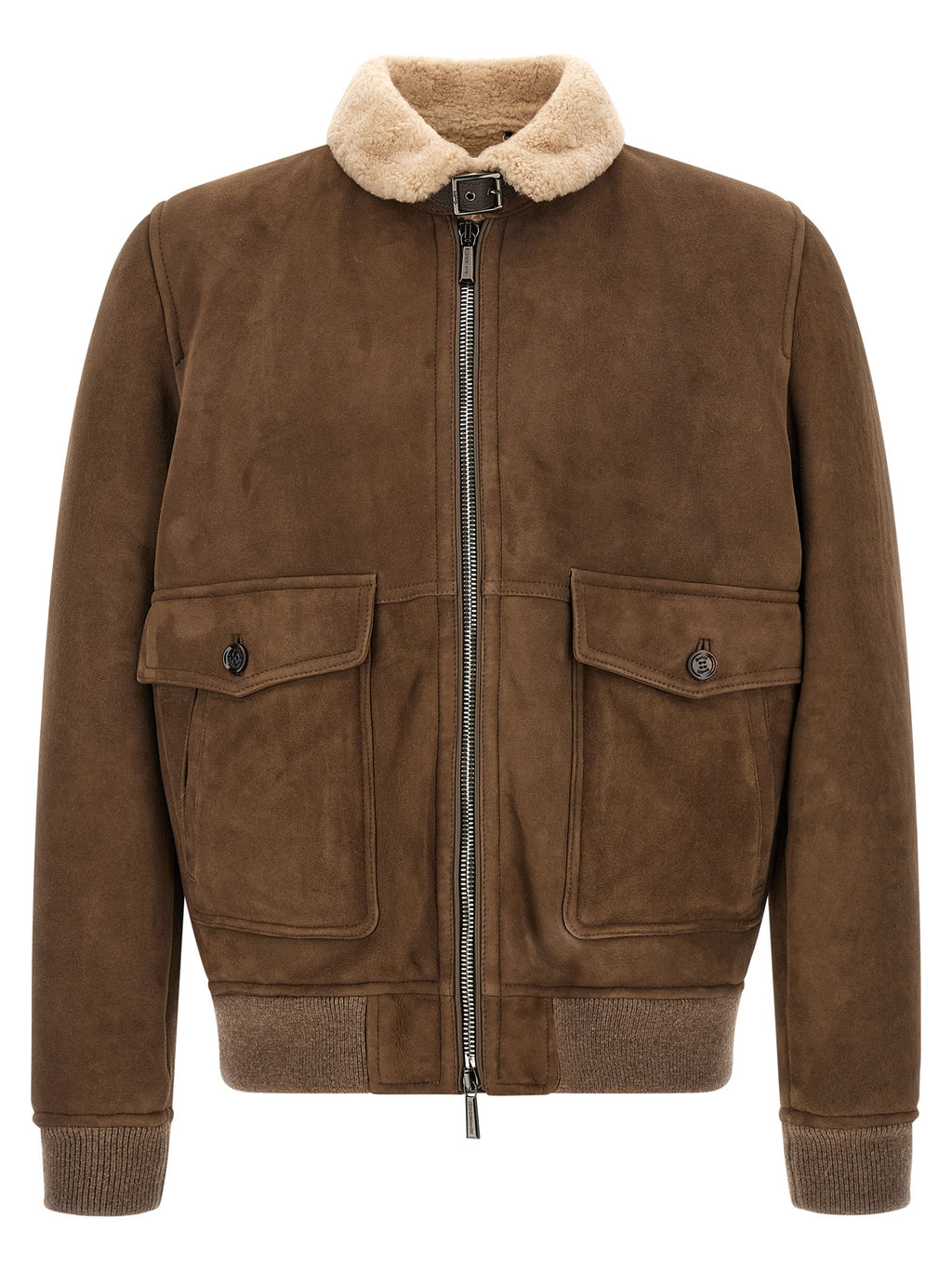 Brown Wool Bomber