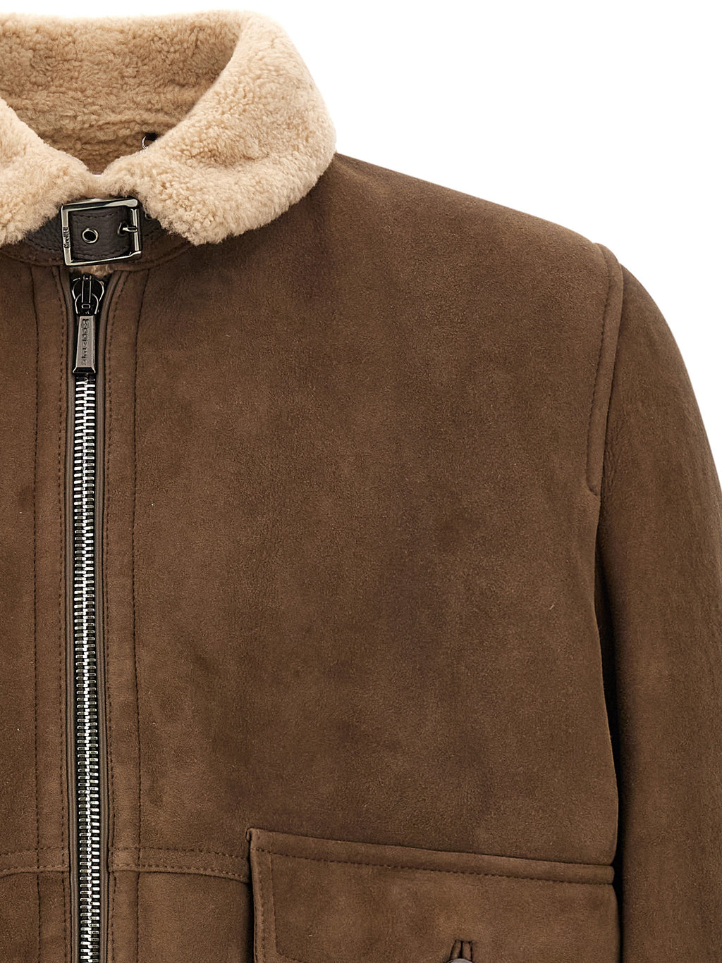 Brown Wool Bomber