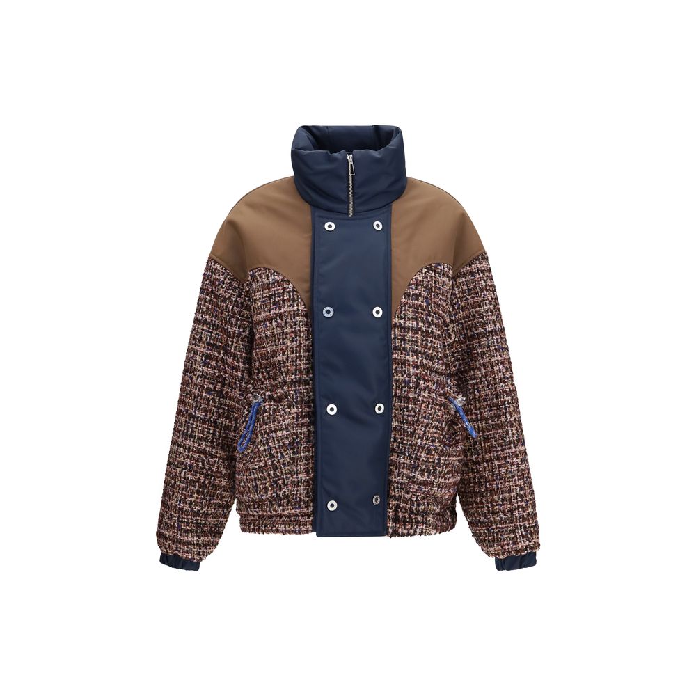 Multicolor Polyamide Full-Length Jacket