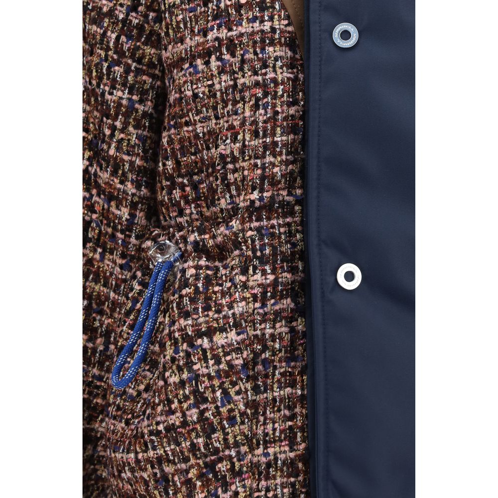 Multicolor Polyamide Full-Length Jacket