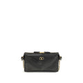 Black Napa Leather / Calf Bos Taurus Shoulder Bag
