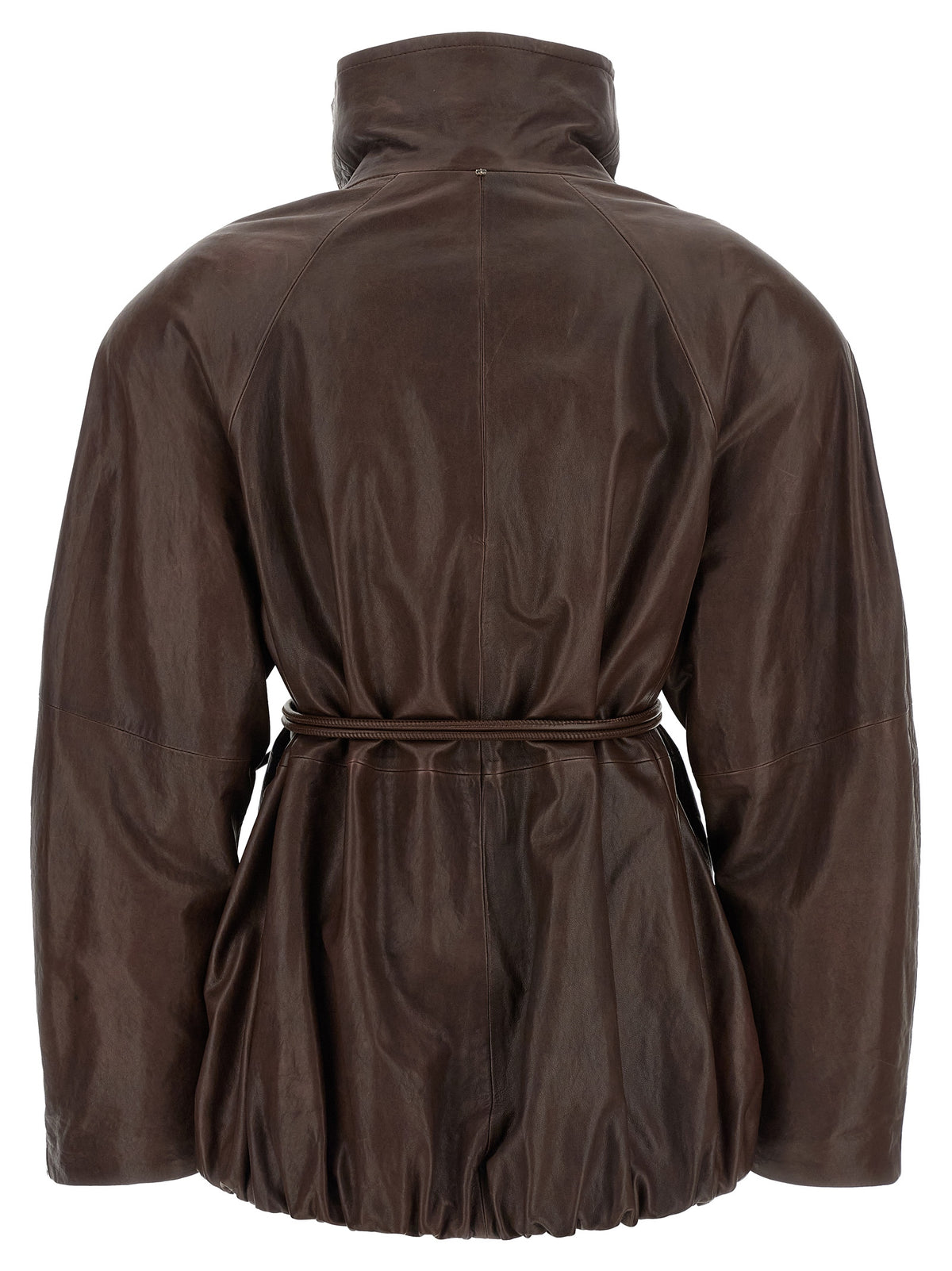 Brown Lamb Leather Leather Jacket