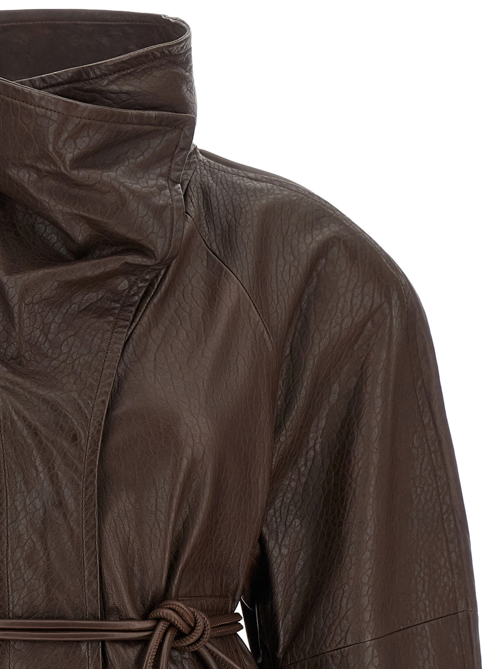 Brown Lamb Leather Leather Jacket