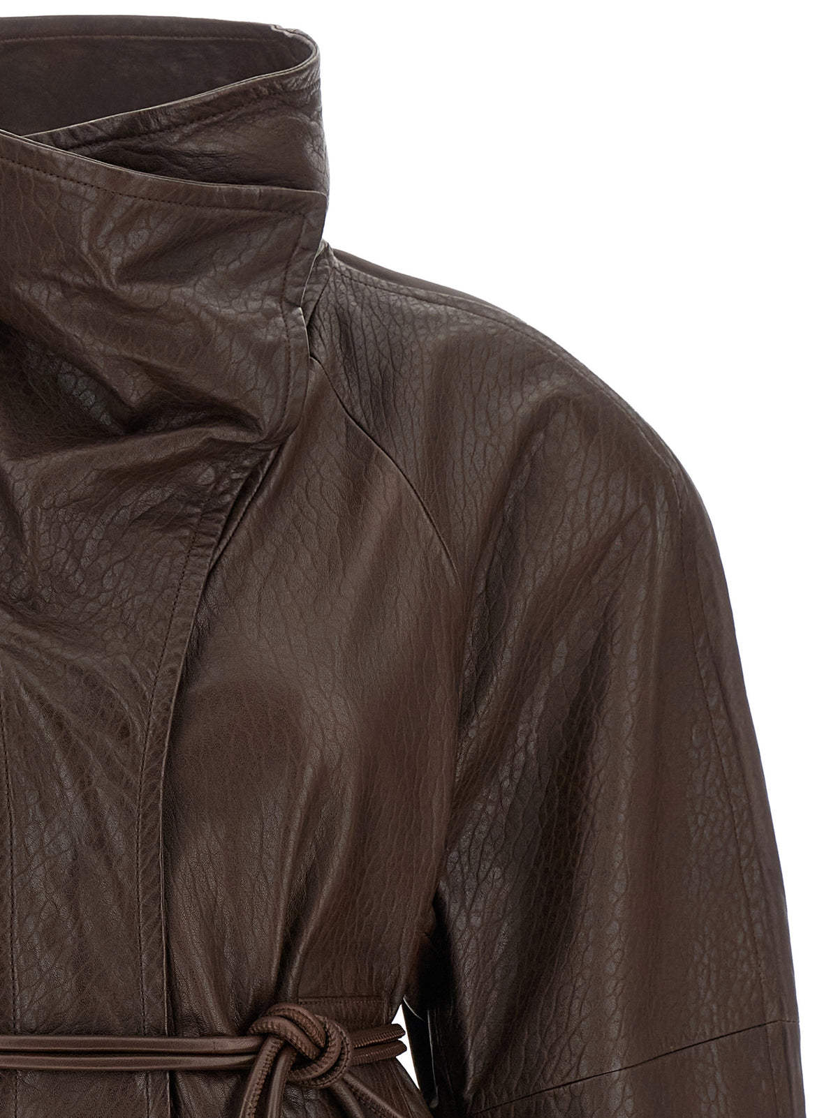 Brown Lamb Leather Leather Jacket