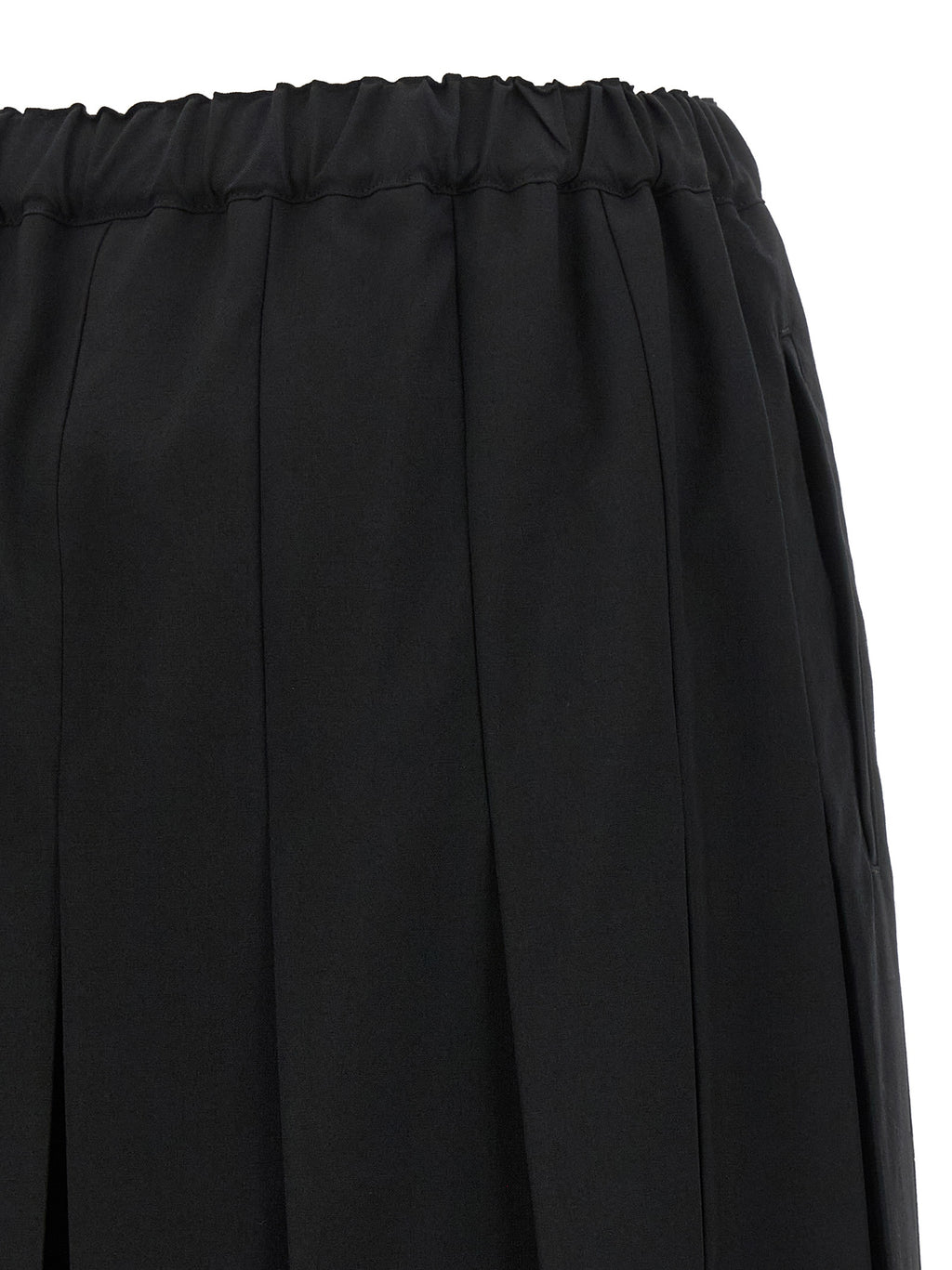 Black Wool Casual Pants