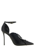 Black Calfskin High Heel Pumps
