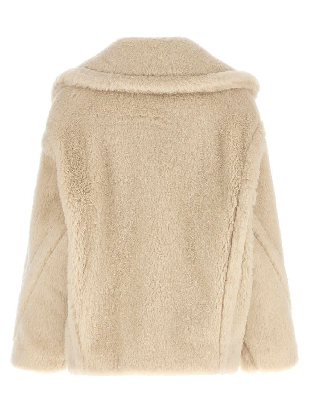 White Alpaca Leather Coat