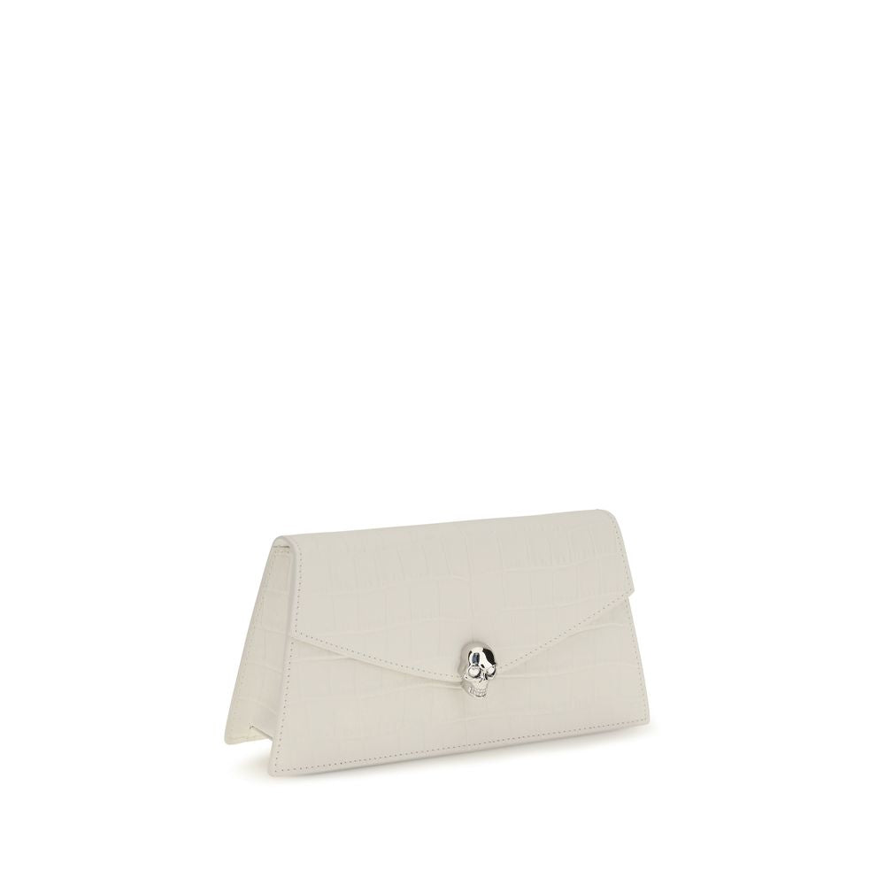 White Calf Leather Bos Taurus Clutch Bag