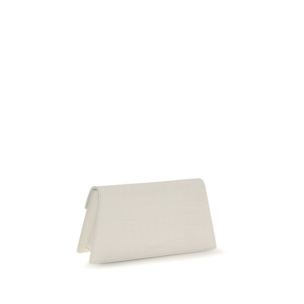 White Calf Leather Bos Taurus Clutch Bag