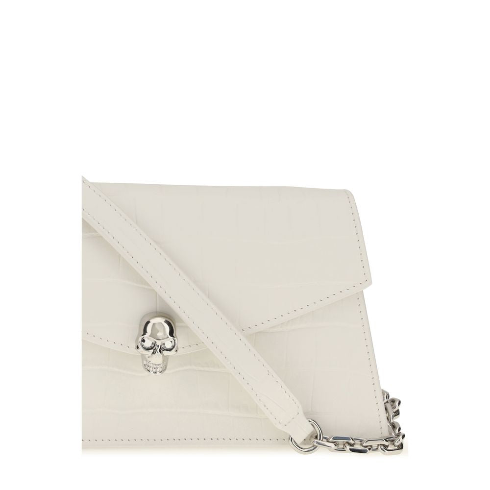 White Calf Leather Bos Taurus Clutch Bag