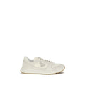 Beige Calf Leather Bos Taurus Athletic Sneakers