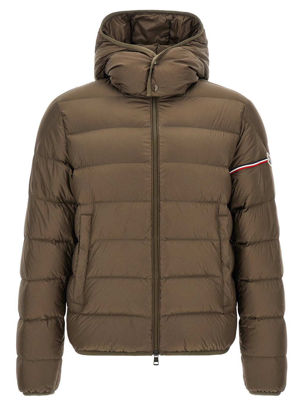 Bicolor Polyamide Full-Length Jacket