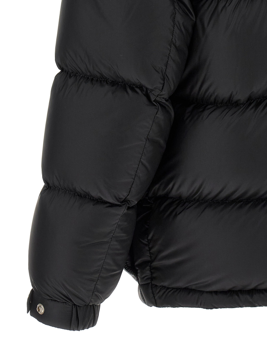 Black Polyamide Full-Length Jacket