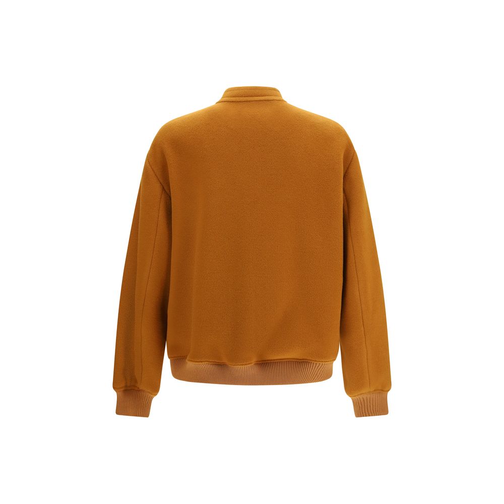 Brown Wool Oves Aries Bomber
