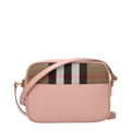 Pink Leather Crossbody Bag