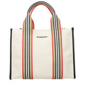 Beige Fabric Handbag
