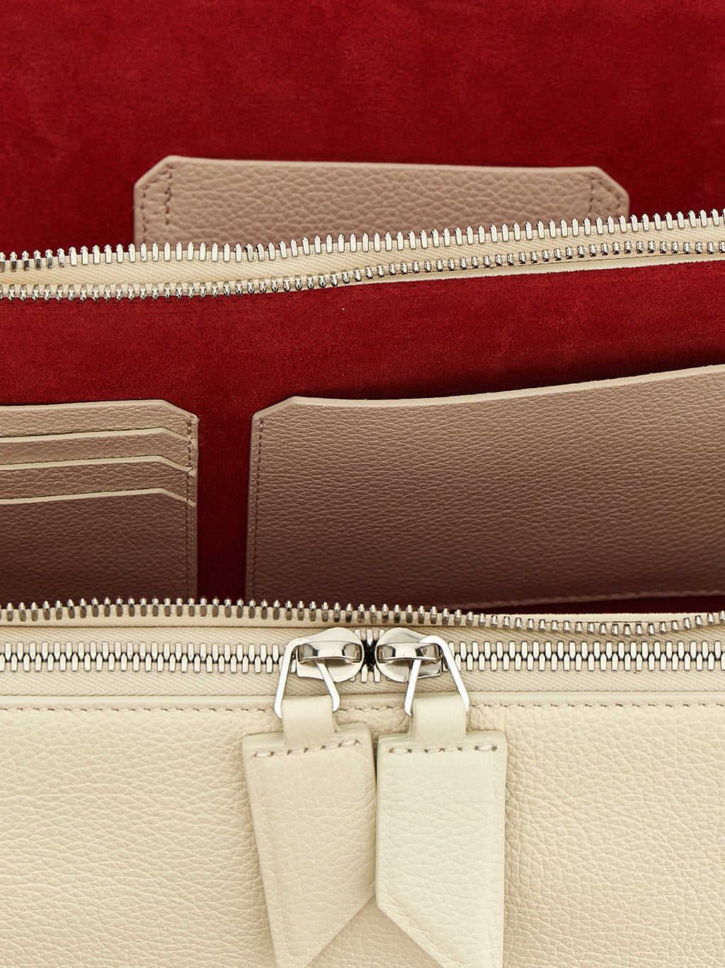 White Calfskin Shoulder Bag