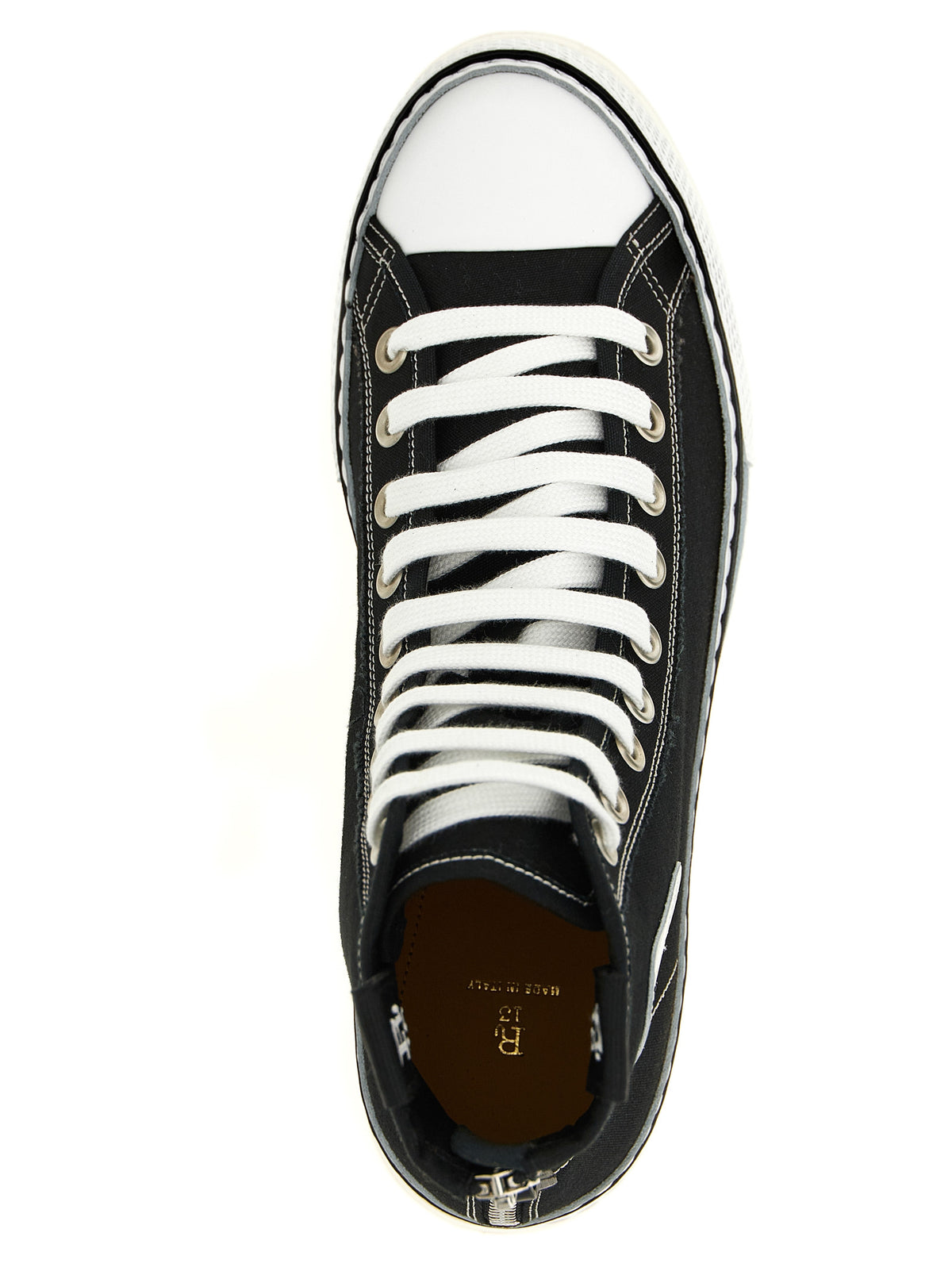 Bicolor Calfskin Platform Sneakers