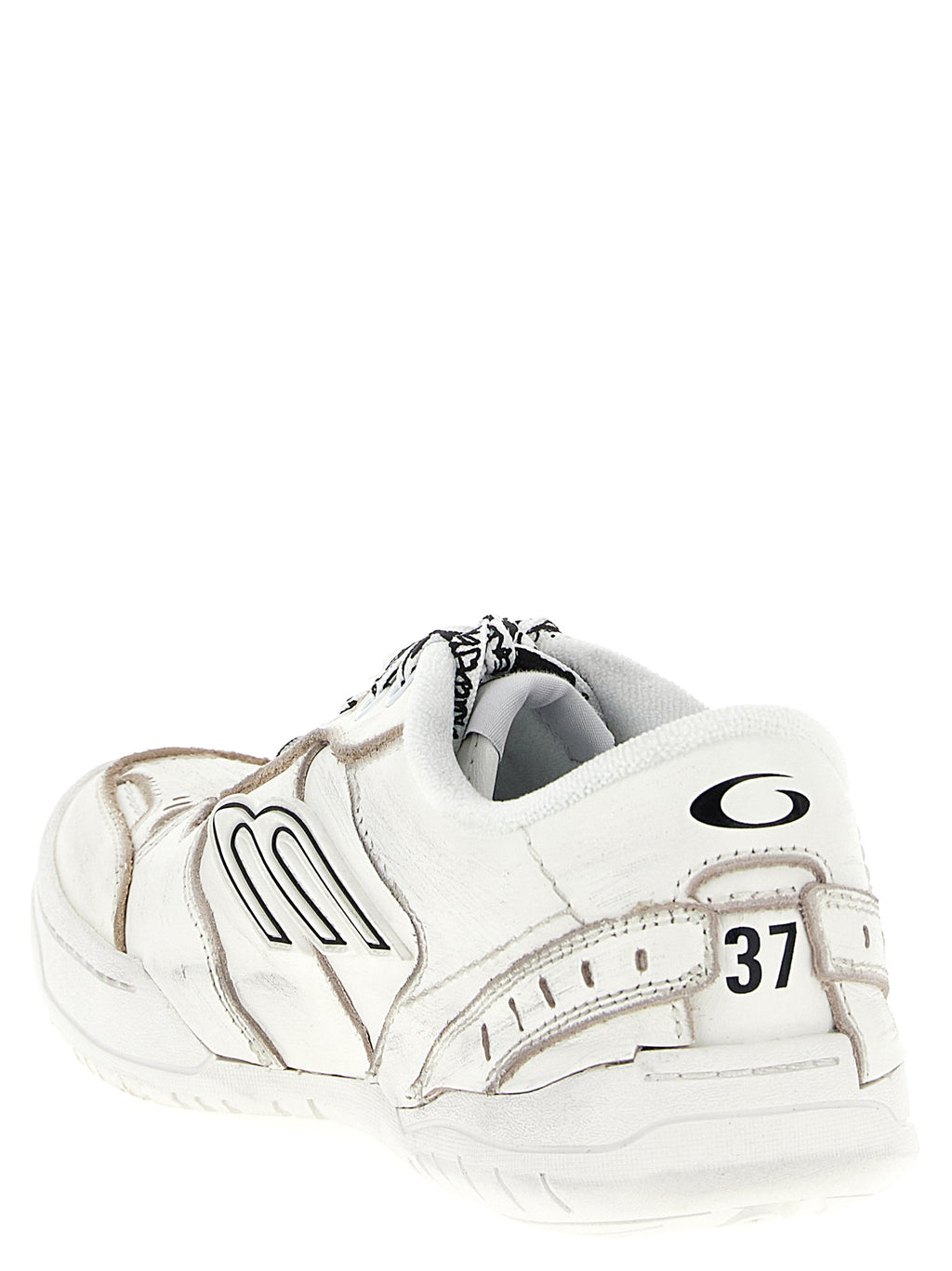 White Calfskin Athletic Sneakers