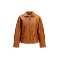 Brown Calf Leather Bos Taurus Leather Jacket
