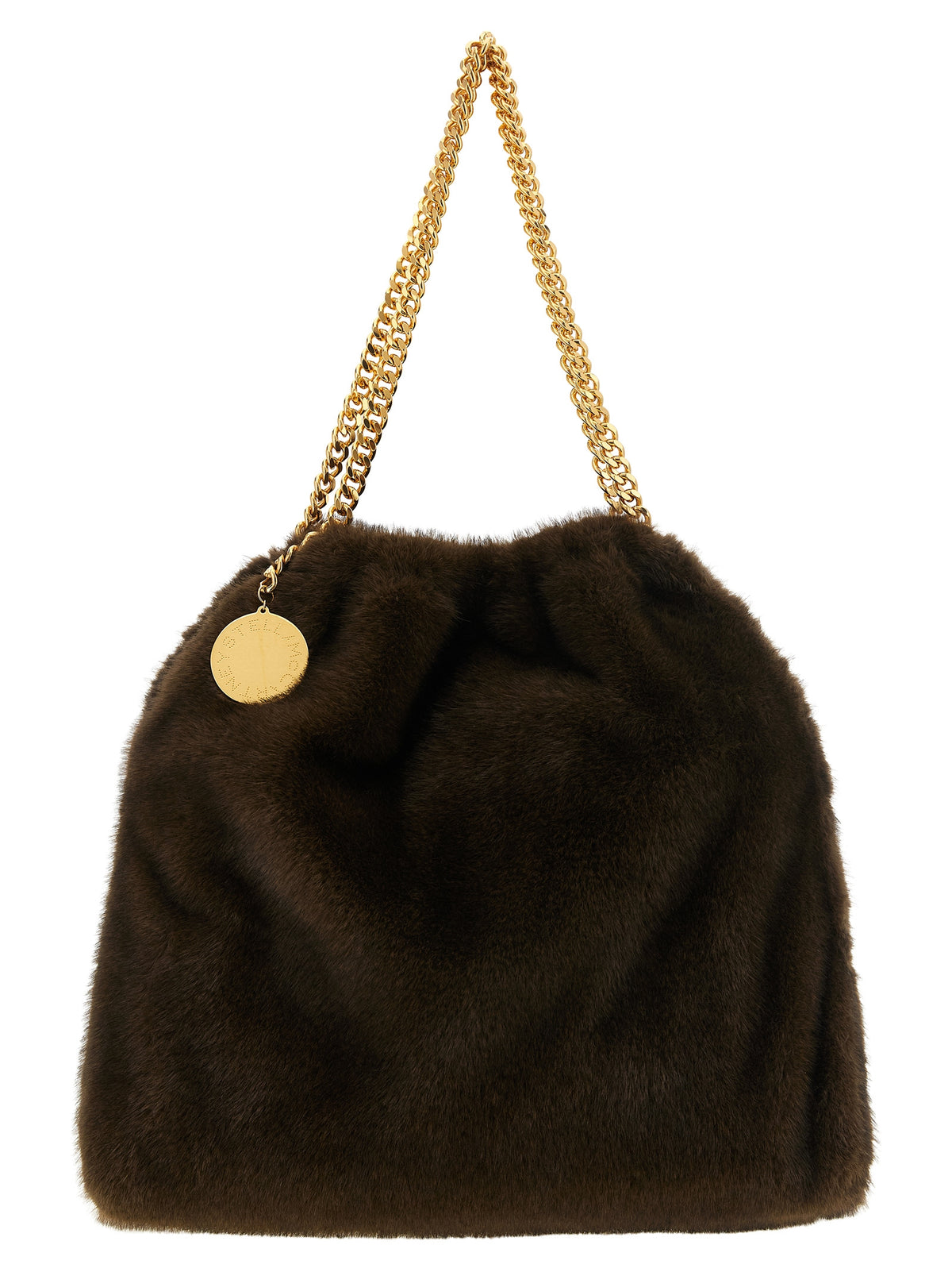 Brown Polyester Shoulder Bag