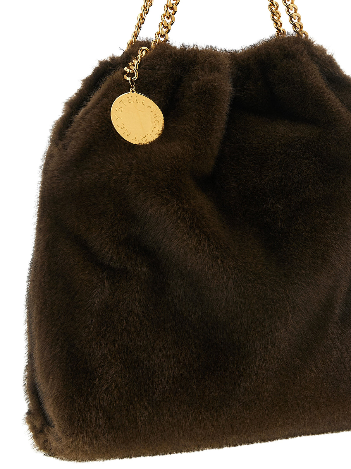 Brown Polyester Shoulder Bag