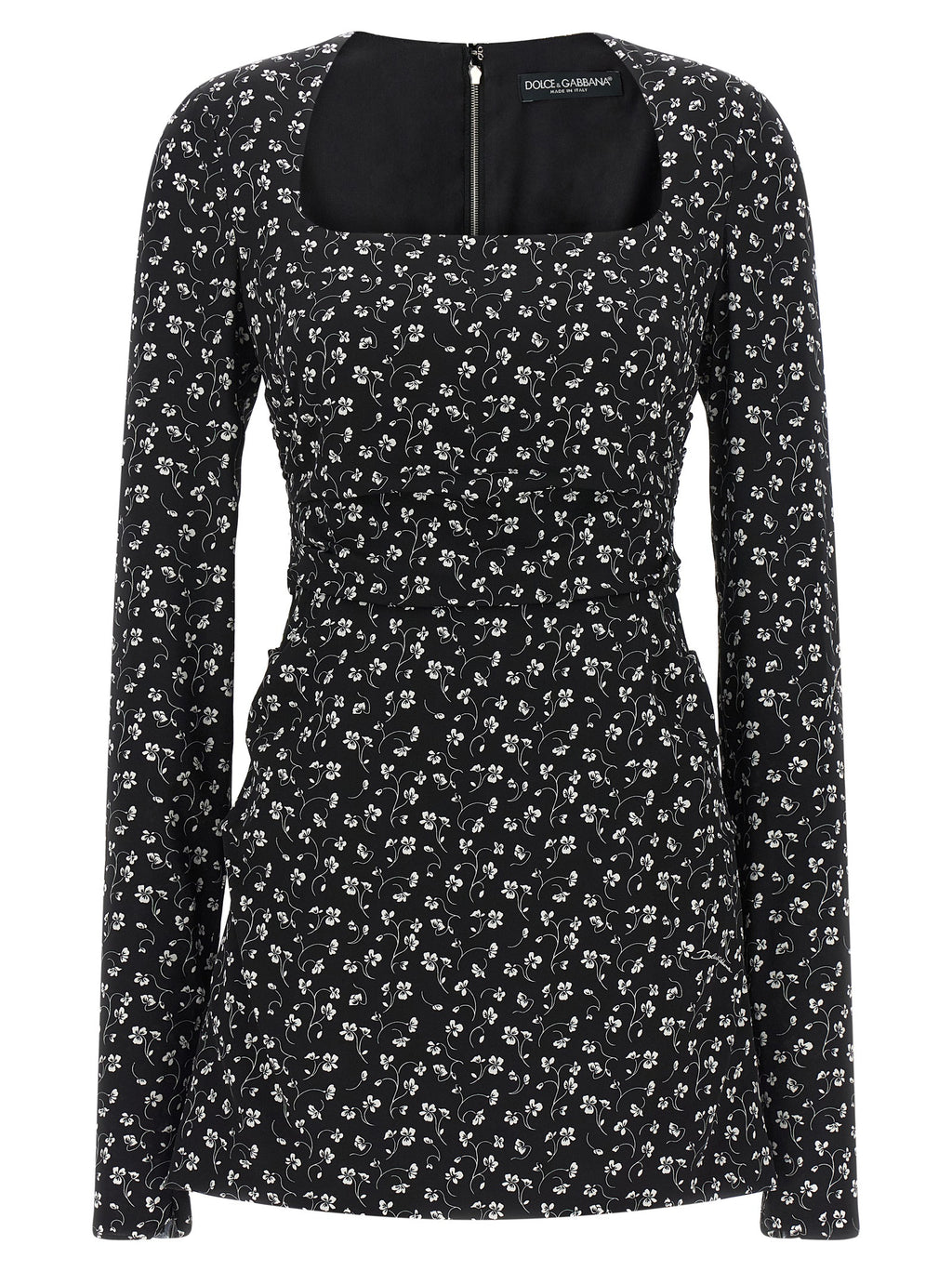 Black Silk Short Dress