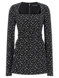 Black Silk Short Dress