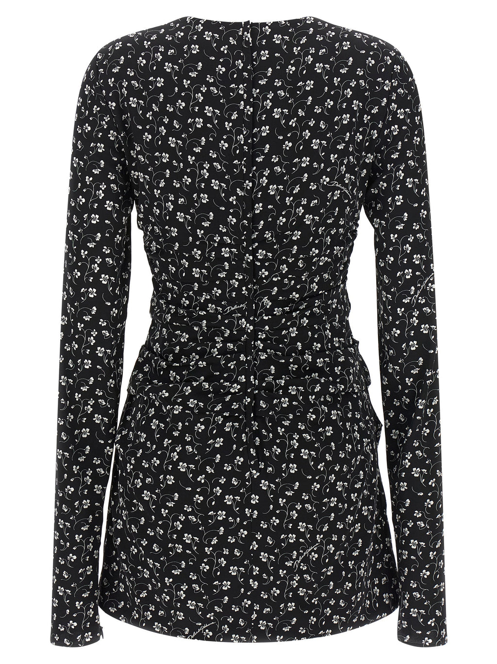 Black Silk Short Dress
