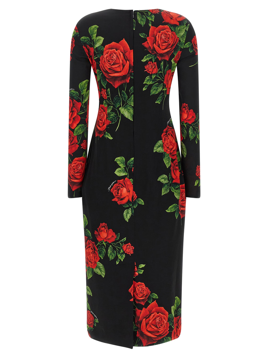 Multicolor Silk Midi Dress
