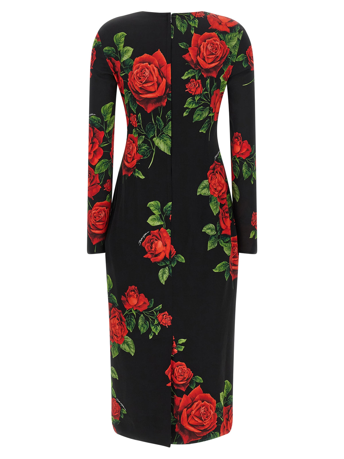 Multicolor Silk Midi Dress