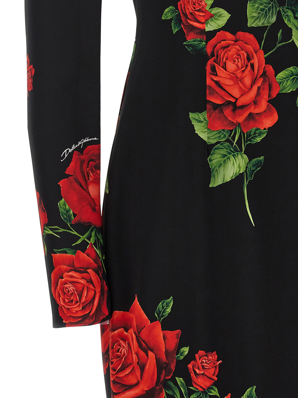 Multicolor Silk Midi Dress