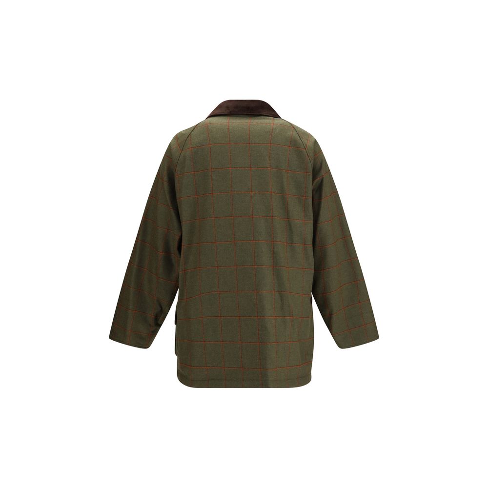 Bicolor Wool Oves Aries Full-Length Jacket