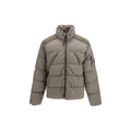 Gray Polyamide Full-Length Jacket