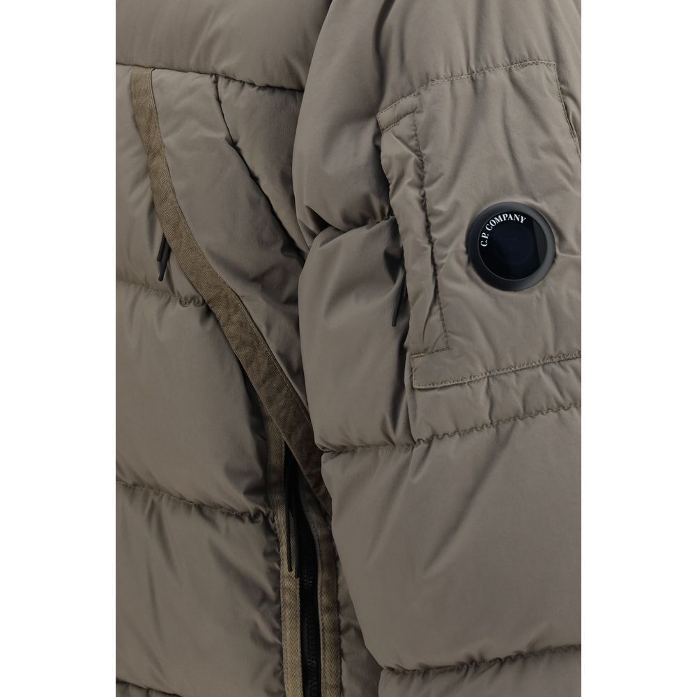 Gray Polyamide Full-Length Jacket
