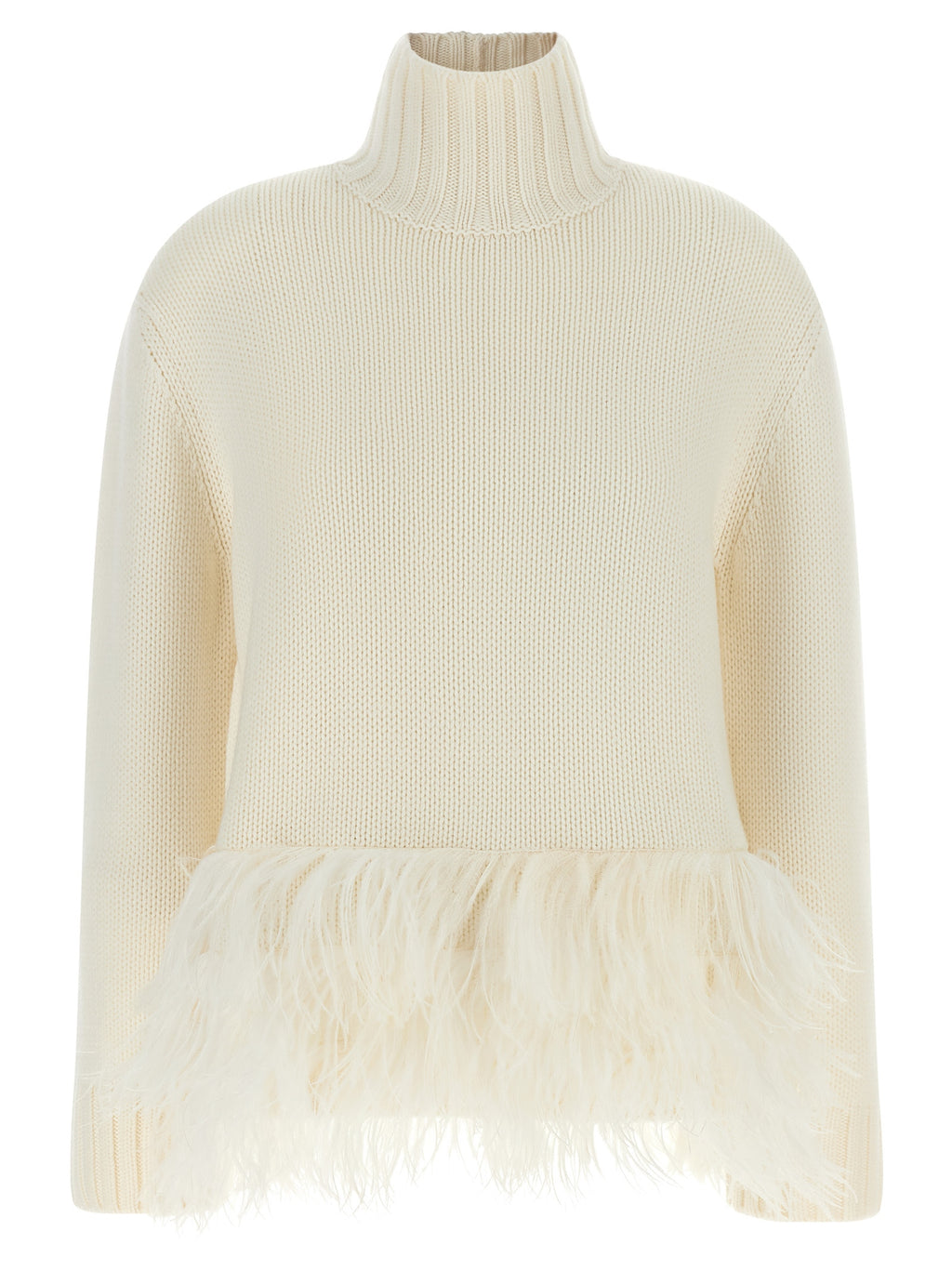 White Virgin Wool Cardigan