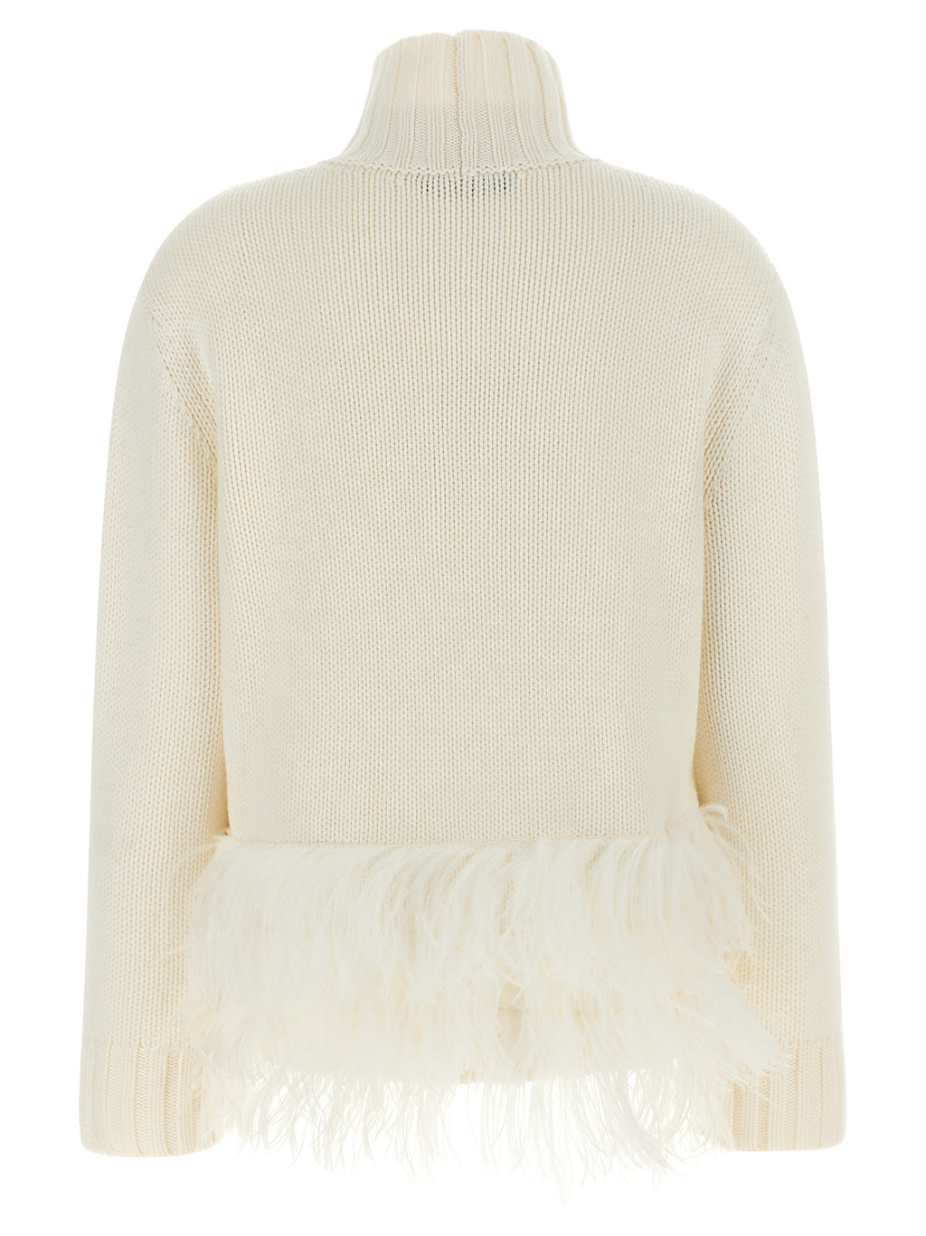 White Virgin Wool Cardigan