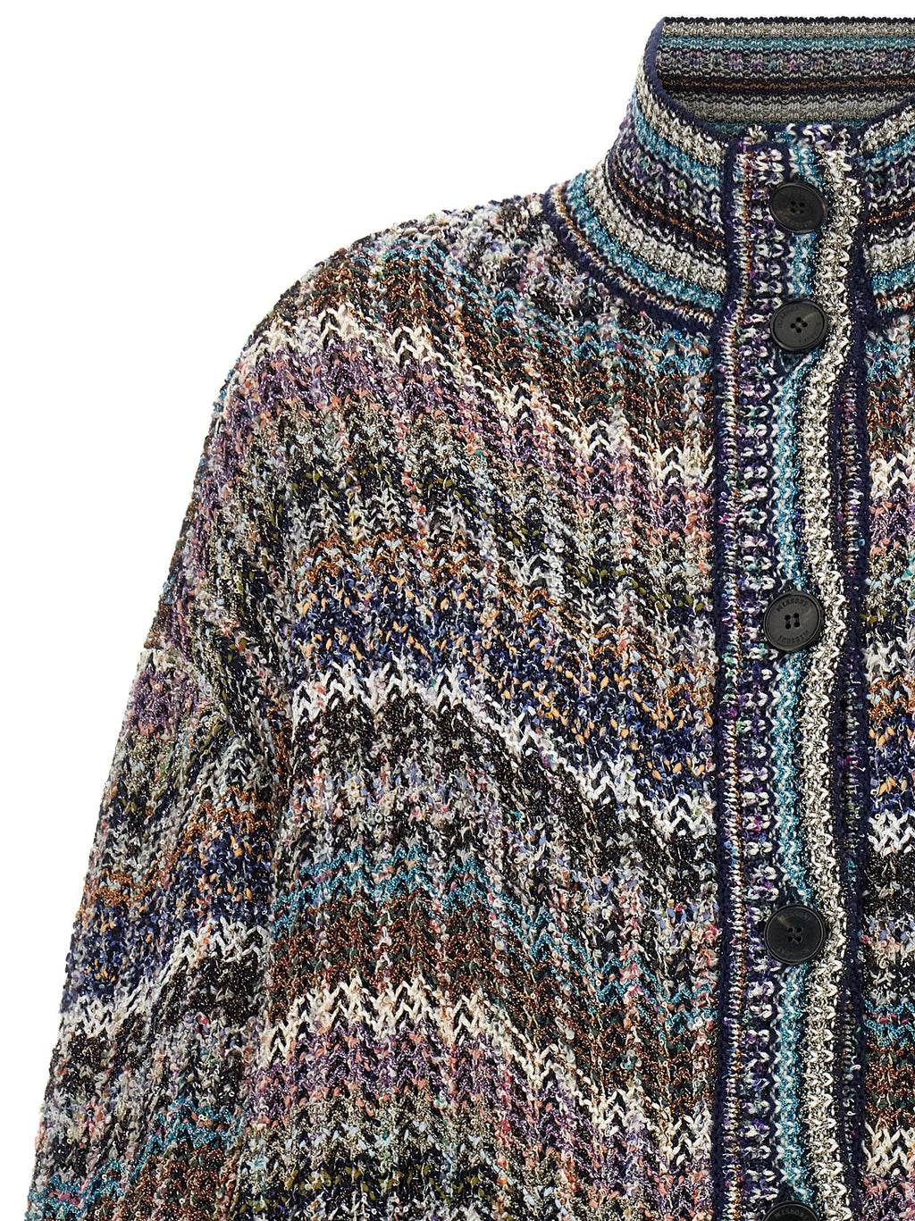 Multicolor Polyamide Cardigan