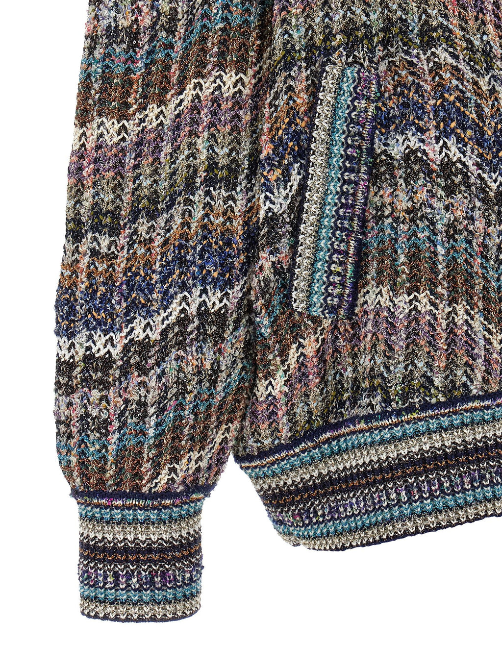 Multicolor Polyamide Cardigan
