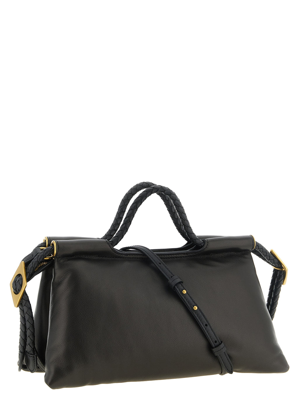 Black Lamb Leather Handbag