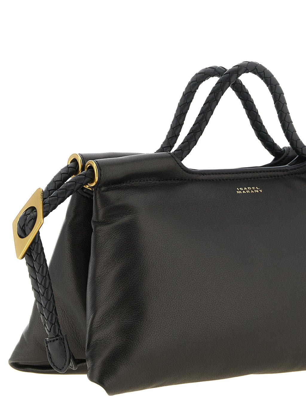 Black Lamb Leather Handbag