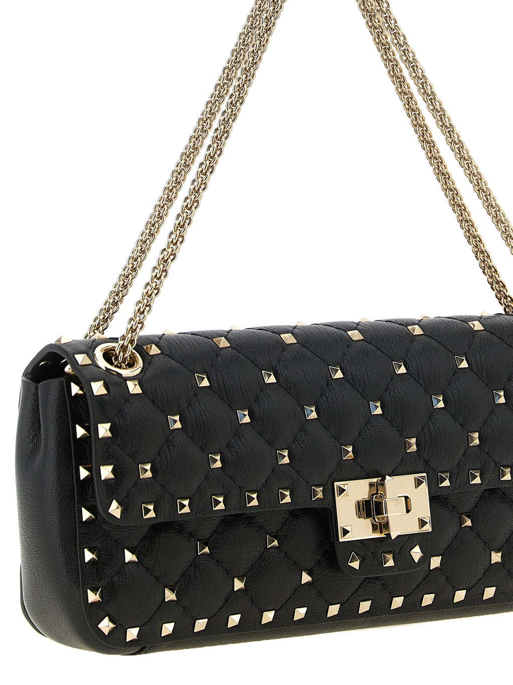 Black Goatskin Shoulder Bag