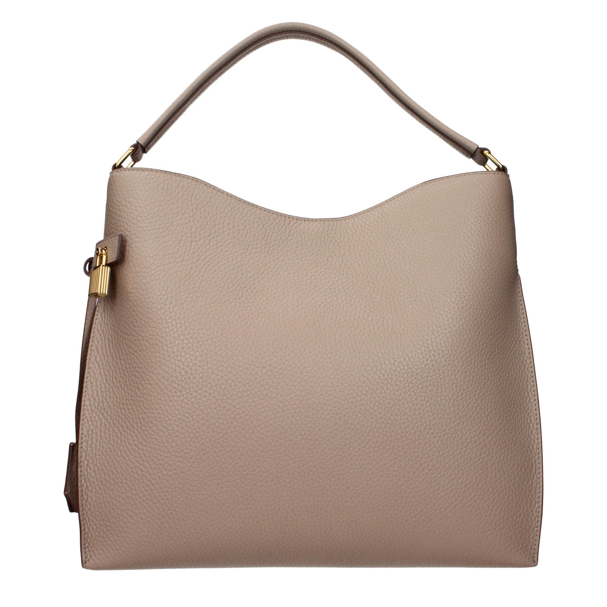 Beige Leather Handbag