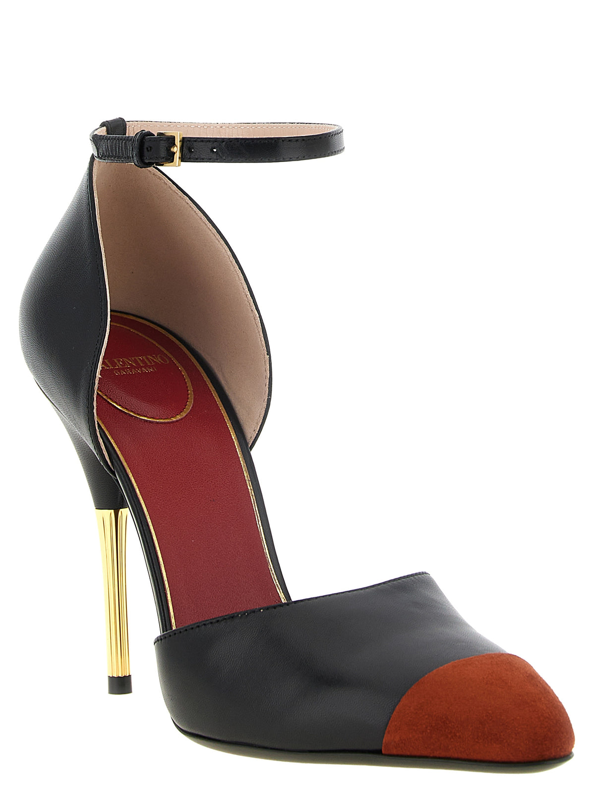 Black Goatskin High Heel Pumps
