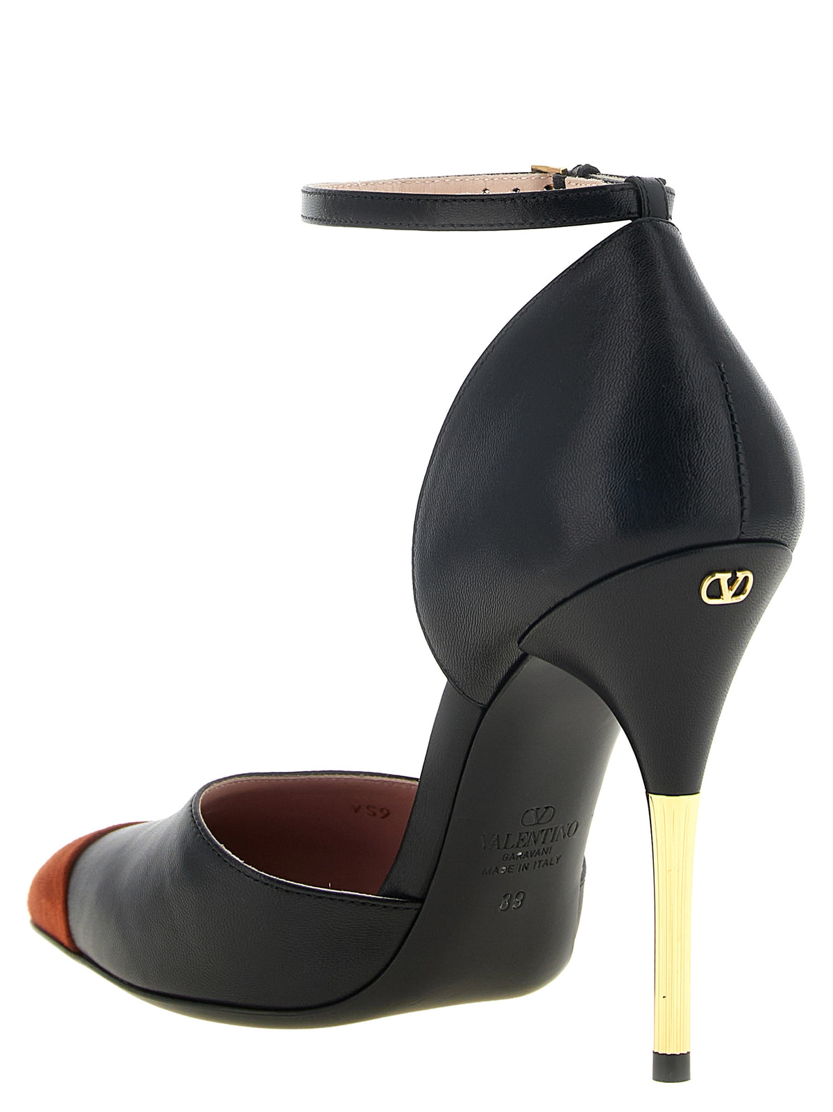 Black Goatskin High Heel Pumps