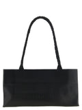 Black Polyester Shoulder Bag