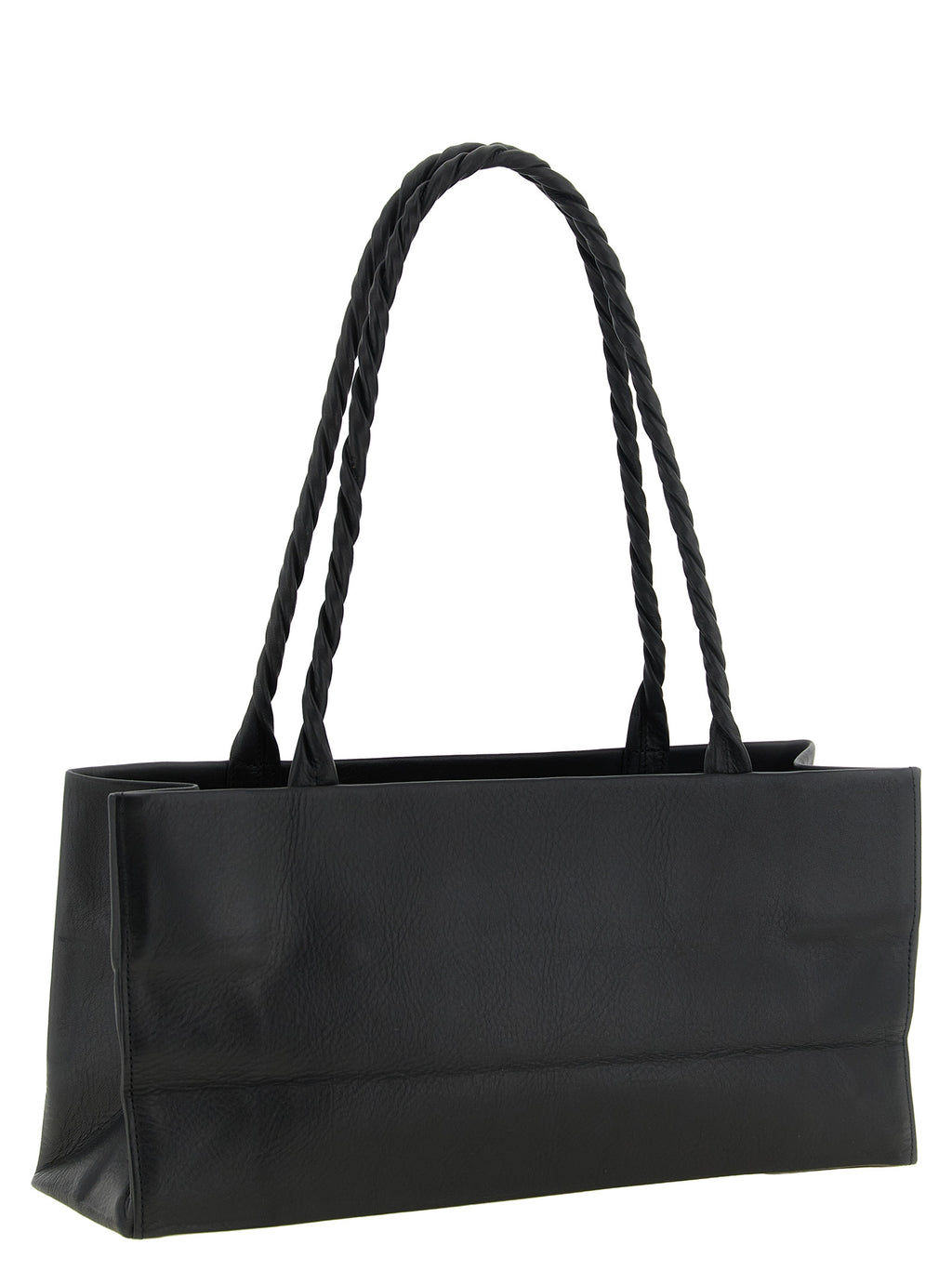 Black Polyester Shoulder Bag