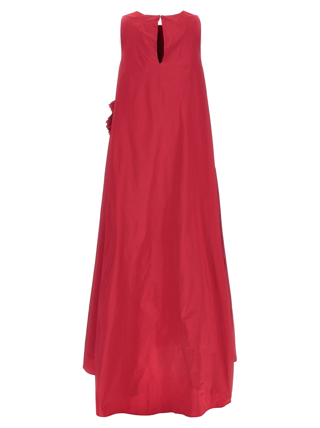 Fuchsia Polyester Long Dress