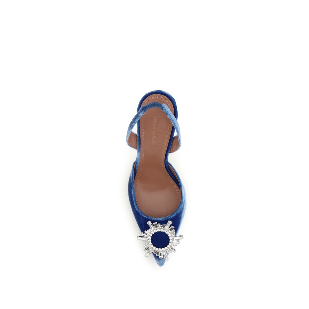 Blue Velvet Sandals