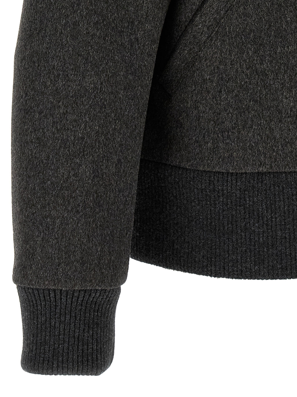 Gray Virgin Wool Bomber